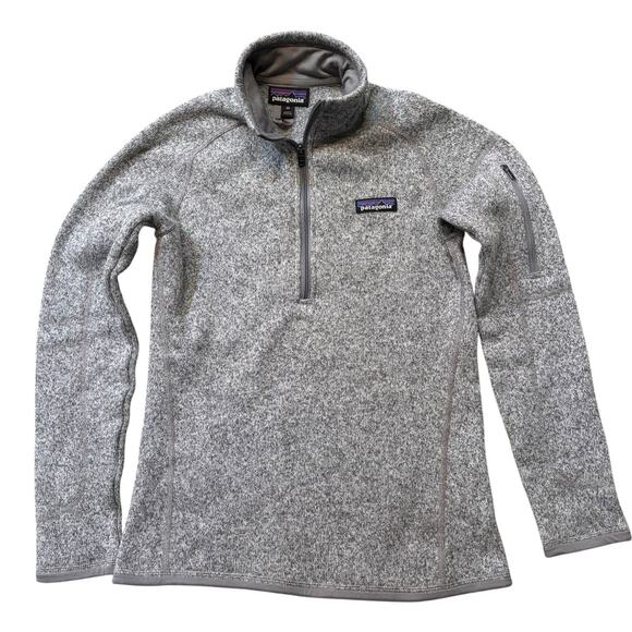 Patagonia Better Sweater Women's XS Heather Gray (Birch White) 1/4 Zip Pullover - Picture 1 of 5